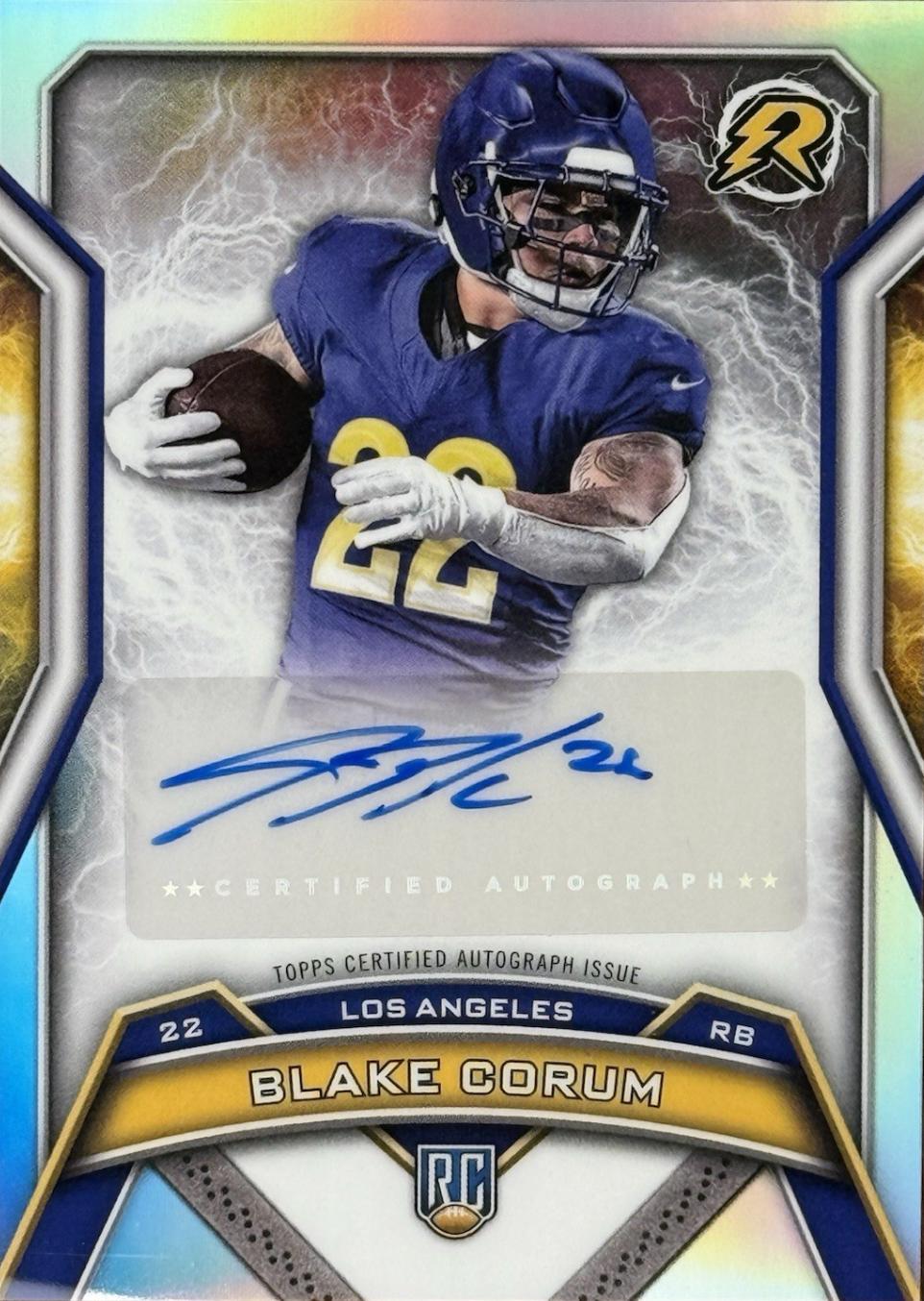 Blake Corum #RRS-BC 2024 Topps Resurgence Football Resurgence Rookie Signatures