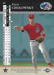 Back | Dan Cholowsky Baseball Cards 1994 Upper Deck Minors
