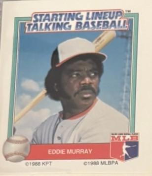 Eddie Murray #13 1988 Kenner Starting Line Up Talking Baseball
