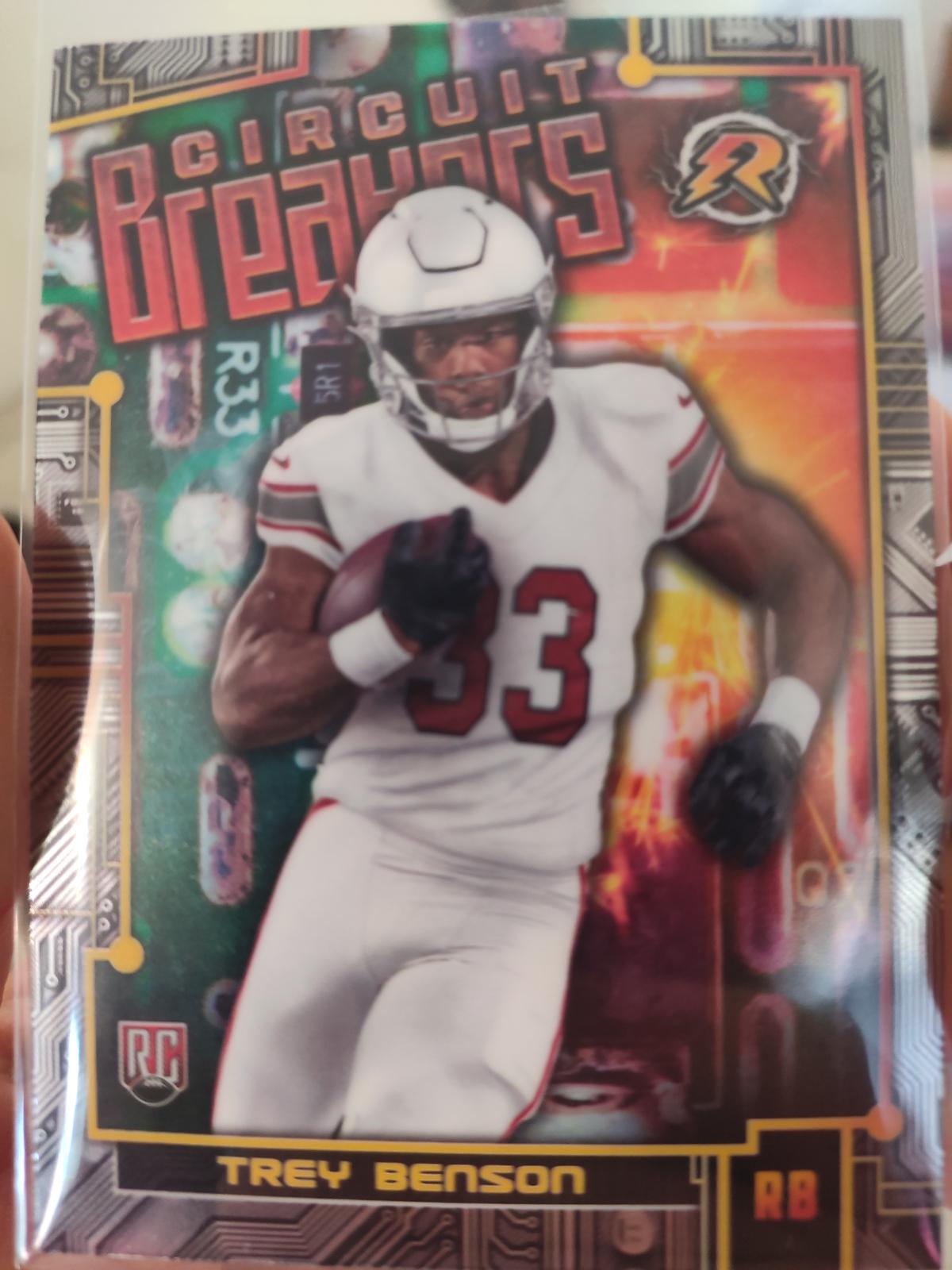 Trey Benson #CB-11 Football Cards 2024 Topps Resurgence Circuit Breakers