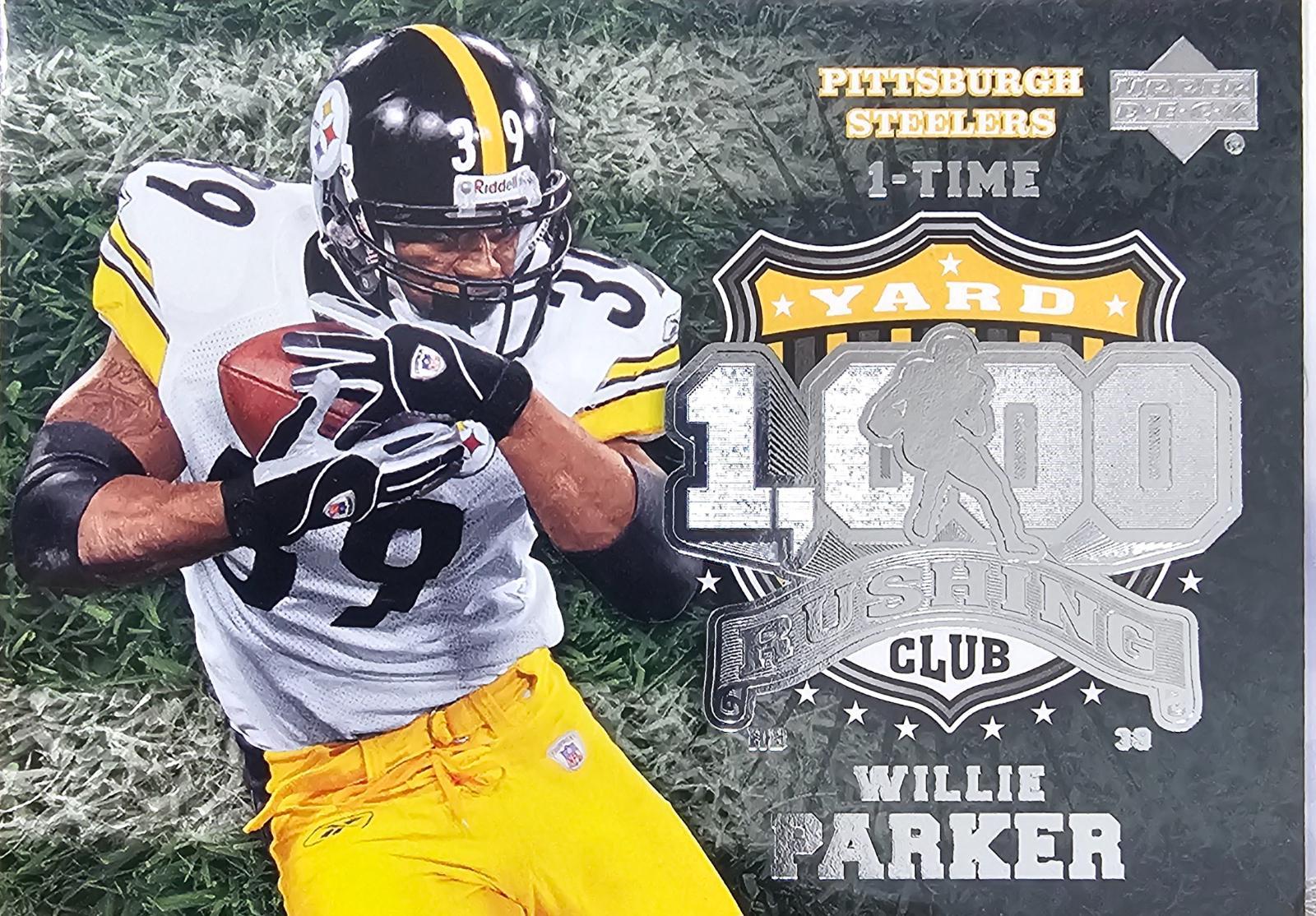 Willie Parker #1KR-WP Football Cards 2006 Upper Deck 1000 Yard Rushing Club