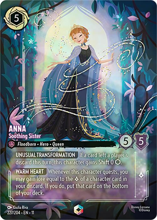 c*u様 Disney Lorcana アナ なごみの女王 227/204 Anna - Soothing Sister #227 Prices | Lorcana Winterspell | Lorcana