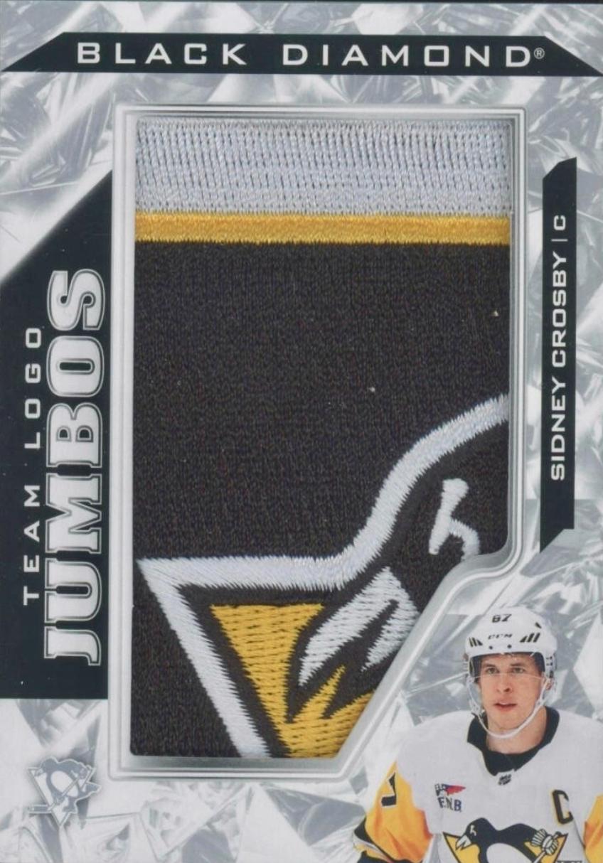 Sidney Crosby #TL-CR 2024 Upper Deck Black Diamond Team Logo Jumbo Patch Puzzle Hockey
