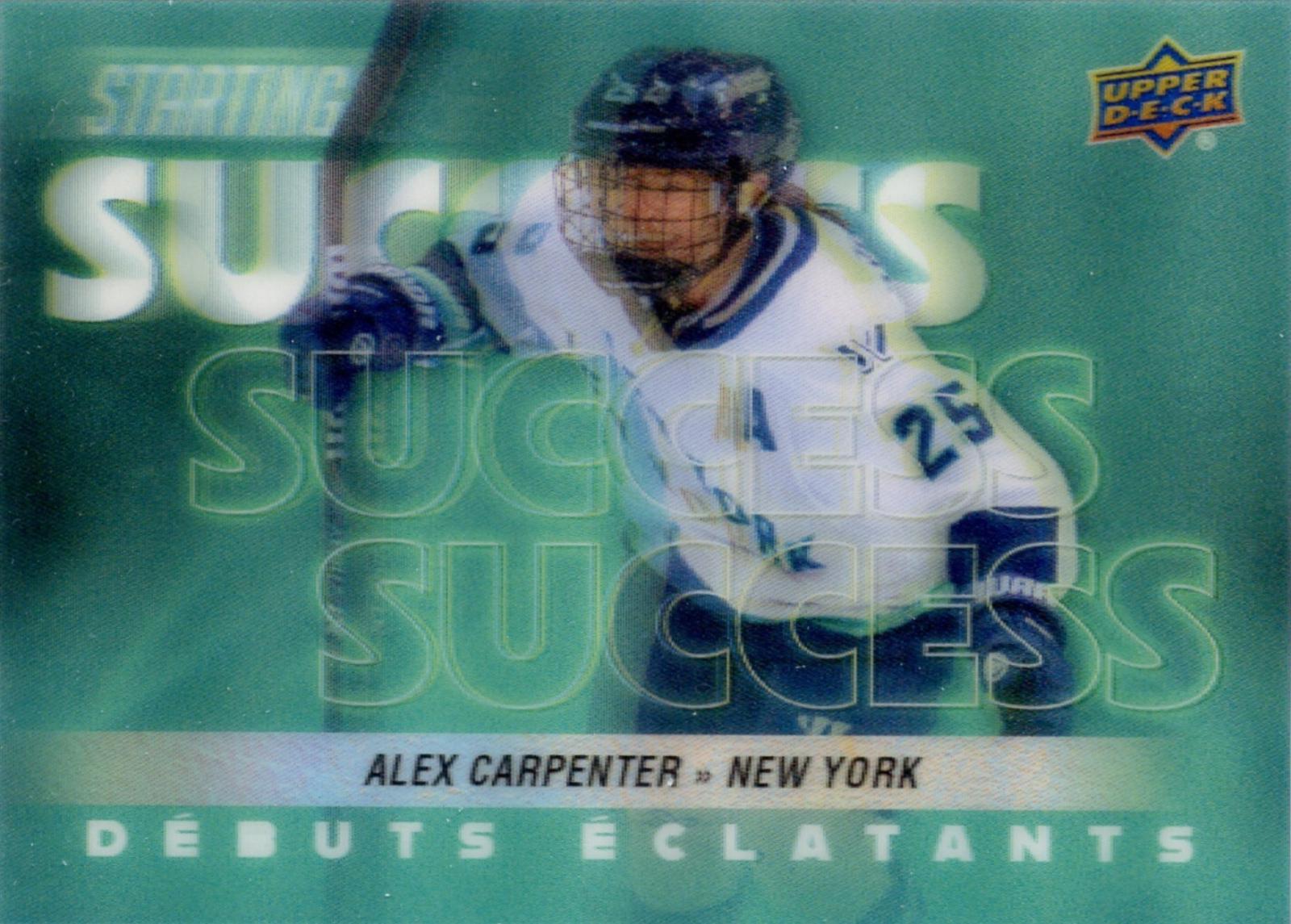 Alex Carpenter #SS-15 Hockey Cards 2024 Upper Deck Tim Horton's Retrospective Rookies Starting Success