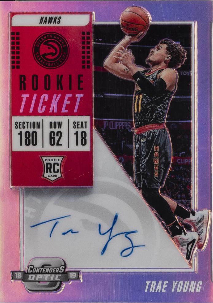 Trae Young [Facing Right Autograph Orange] #124