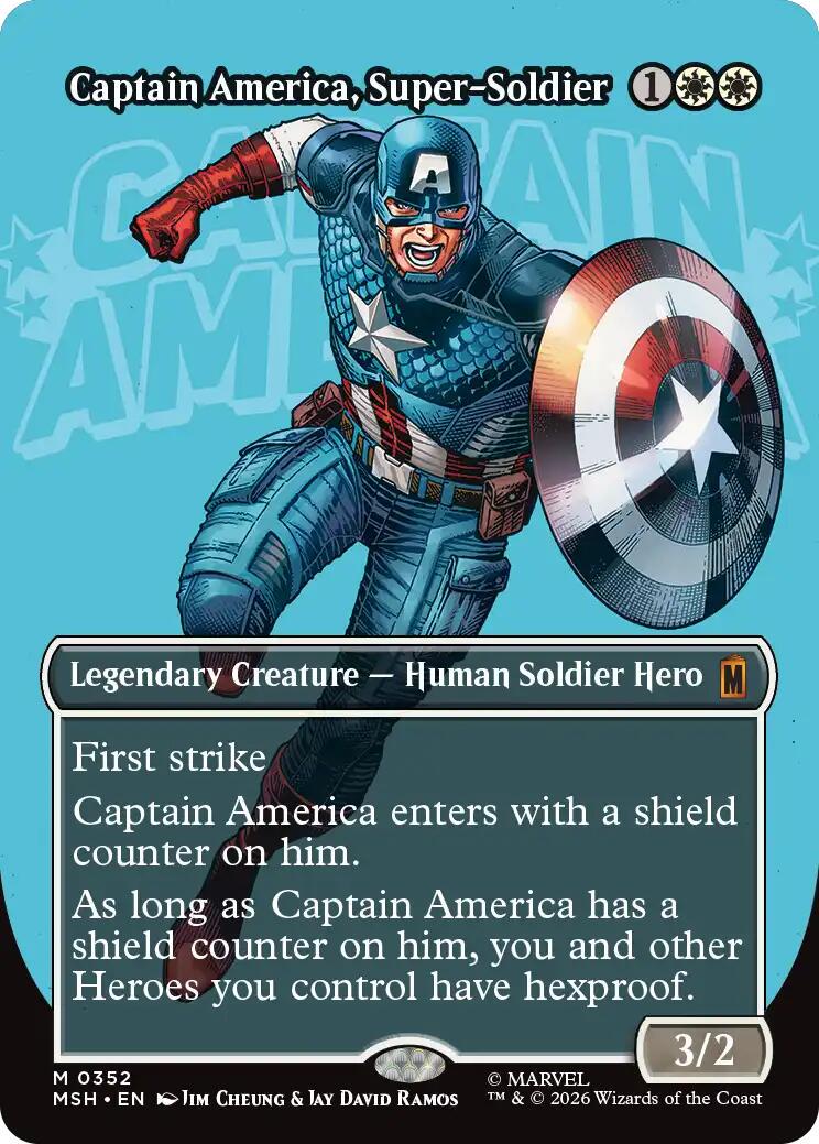 captain america mtg cards Secret Lair x Marvel's Captain America