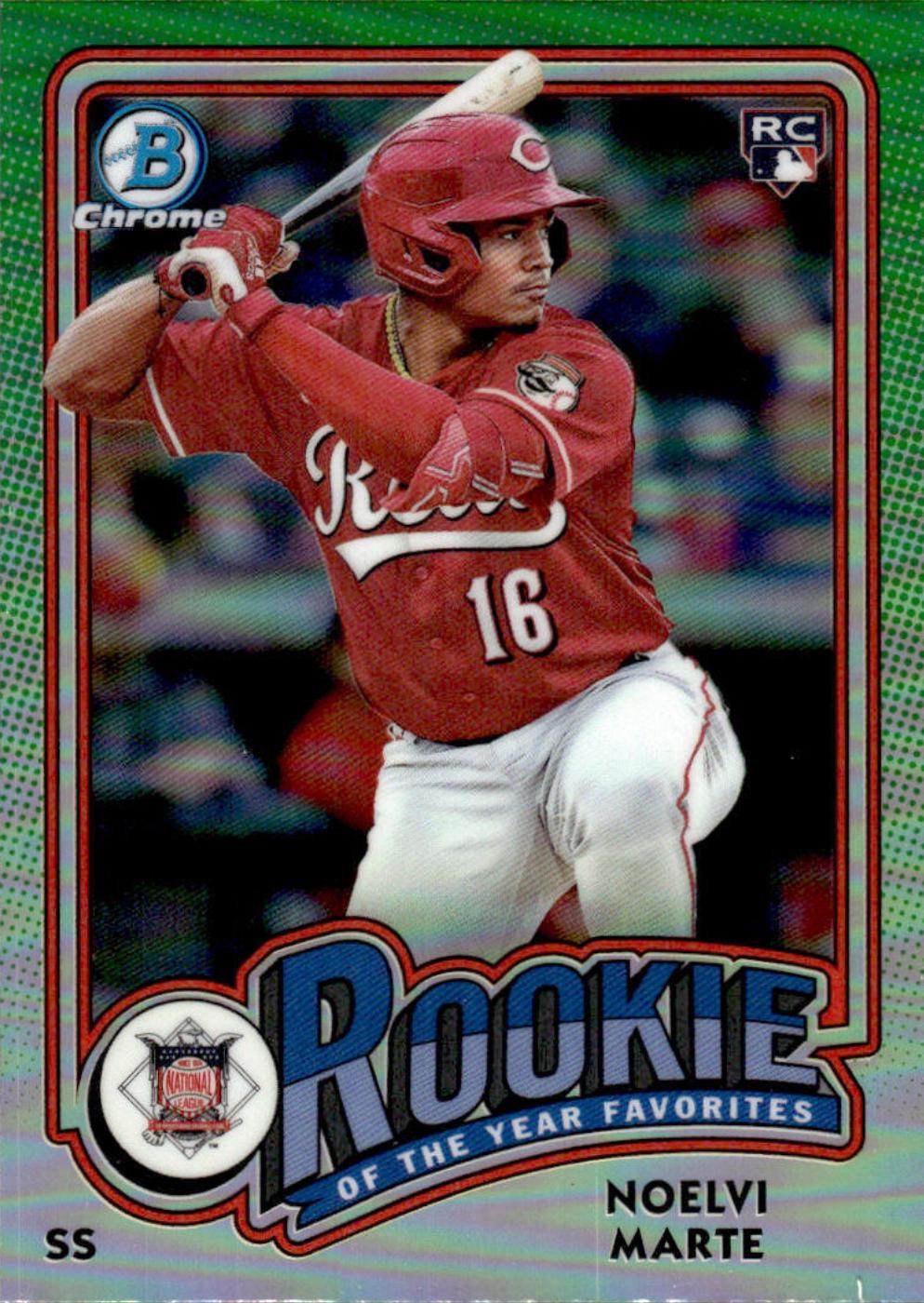 Noelvi Marte #ROY-4 Baseball Cards 2024 Bowman Rookie of the Year Favorites