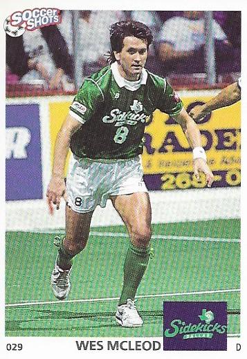 Wes McLeod #29 Soccer Cards 1991 Soccer Shots MSL