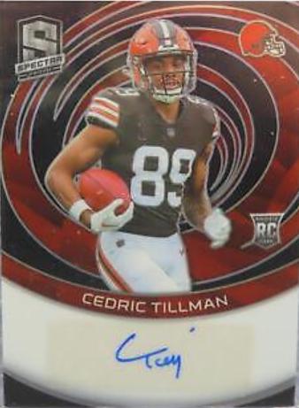 Cedric Tillman #38 Football Cards 2023 Panini Spectra Rookie Autograph