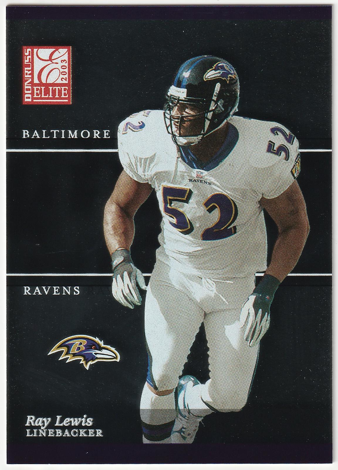 Ray Lewis #2 Football Cards 2003 Panini Donruss Elite