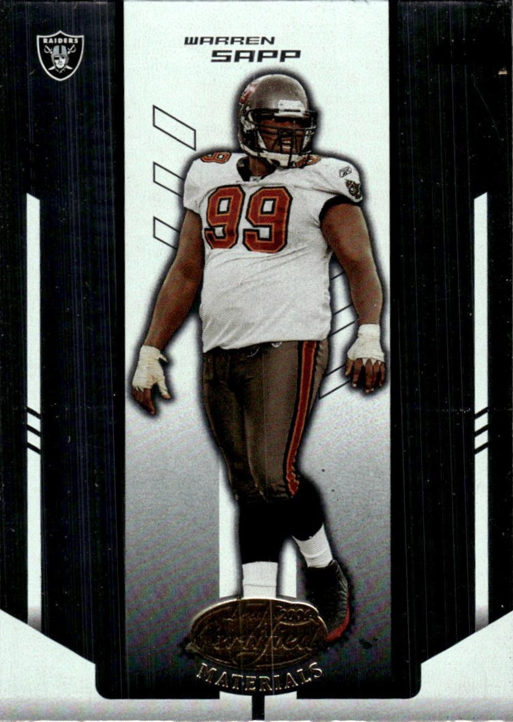 Warren Sapp #90 2004 Leaf Certified Materials Football