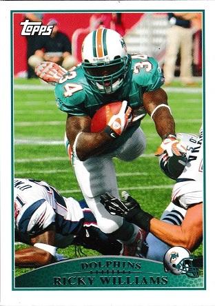 Ricky Williams #38 Football Cards 2009 Topps