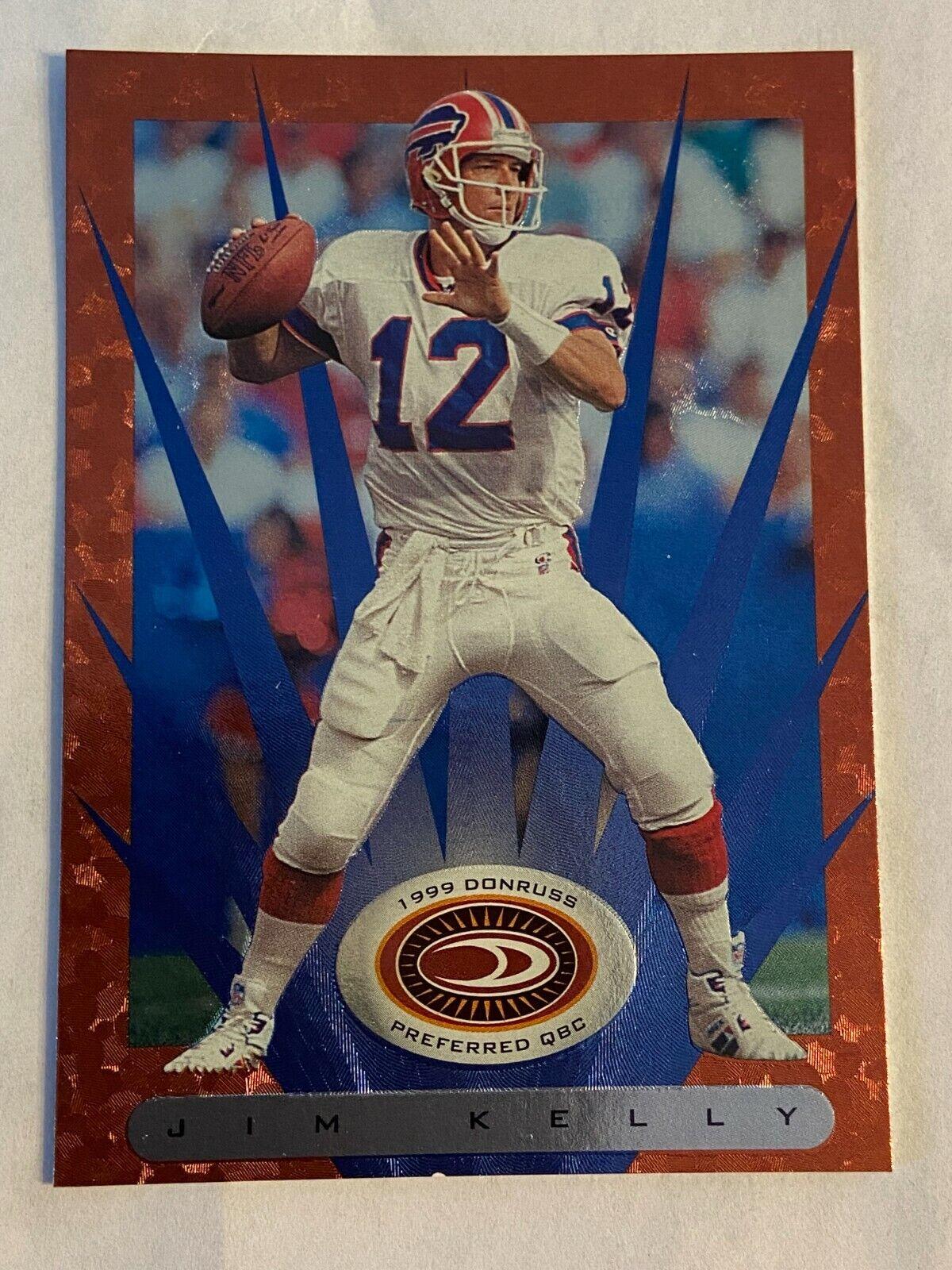 Jim Kelly #24 Football Cards 1999 Panini Donruss Preferred