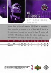 Back | Ken Johnson Basketball Cards 2003 Upper Deck