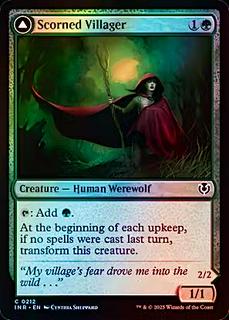 Scorned Villager // Moonscarred Werewolf