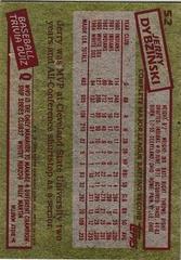 Back Of Card | Jerry Dybzinski Baseball Cards 1985 Topps