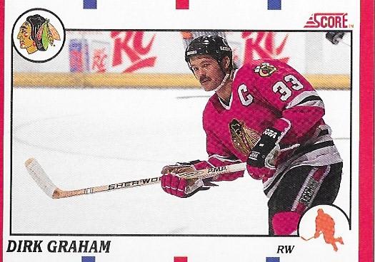 Dirk Graham #17 Hockey Cards 1990 Score Canadian