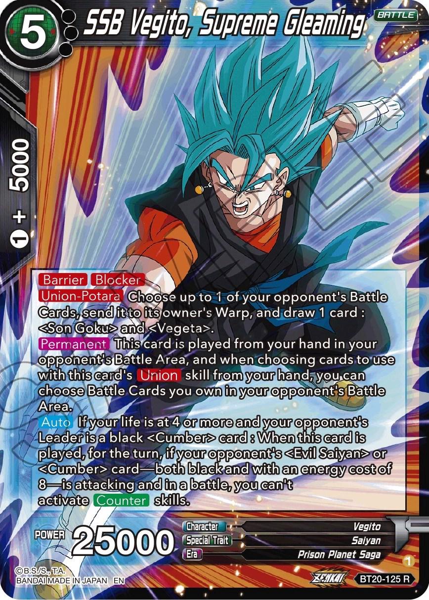 SSB Vegito, Supreme Gleaming BT20-125 Dragon Ball Super Power Absorbed