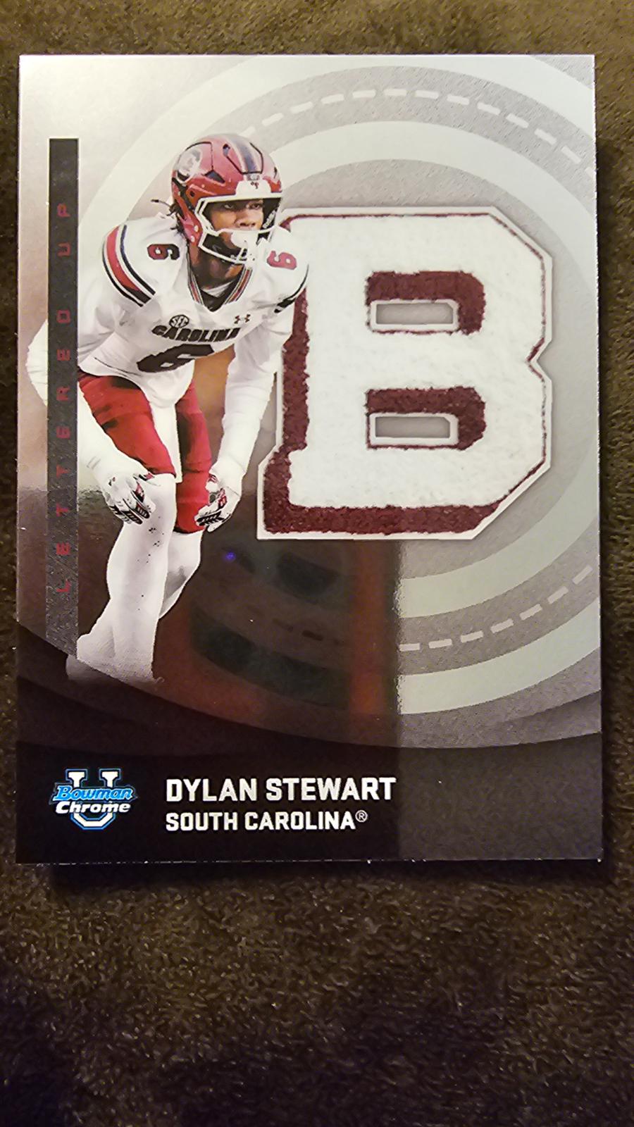 Dylan Stewart #LU-16 2025 Bowman University Chrome Football Lettered Up!