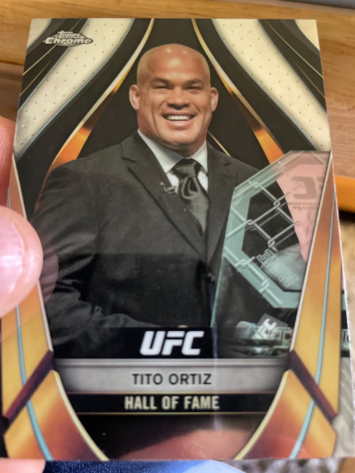 Tito Ortiz #EMB-3 Ufc Cards 2024 Topps Chrome UFC Embedded
