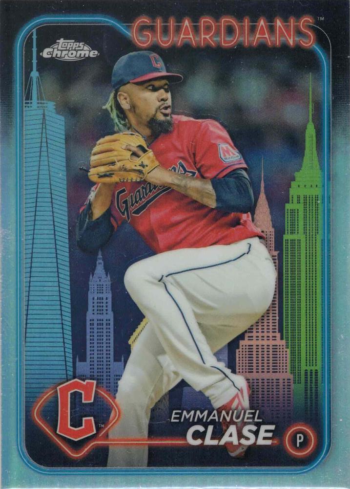 Emmanuel Clase #166 2024 Topps Chrome Baseball
