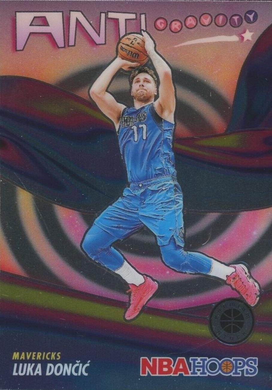 Luka Doncic #4 Basketball Cards 2023 Panini Hoops Premium Stock Anti Gravity