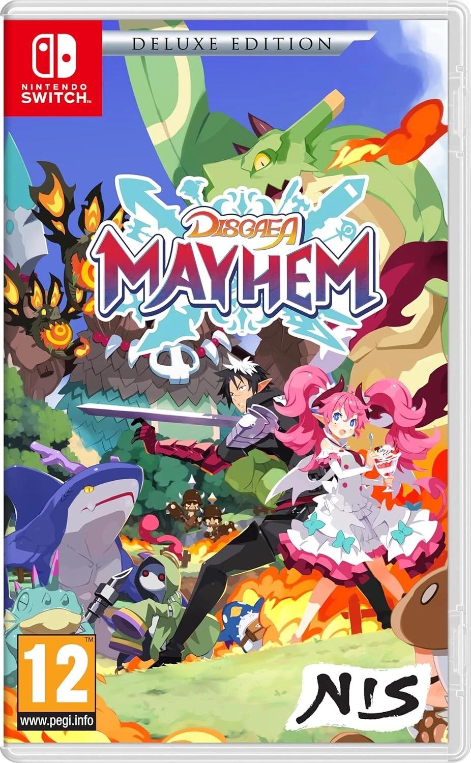 Carátula de Disgaea Mayhem Deluxe Edition para Switch (edición PAL España)