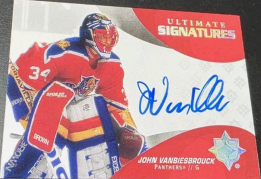 John Vanbiesbrouck #US-JV Hockey Cards 2021 Ultimate Collection 2020 Update Signatures
