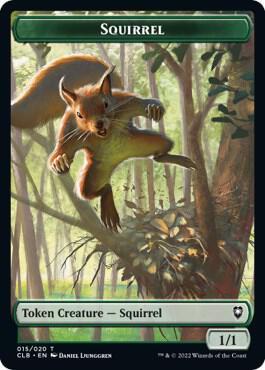 Squirrel [Token] (Magic Commander Legends: Battle for Baldur's Gate)