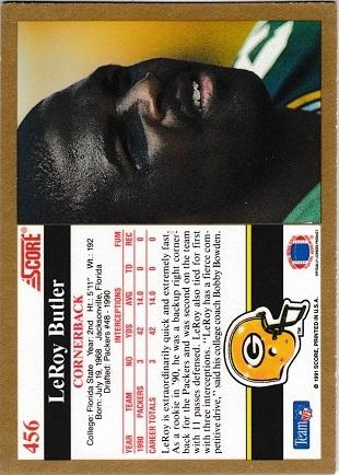 LeRoy Butler #456 Prices | 1991 Score | Football Cards