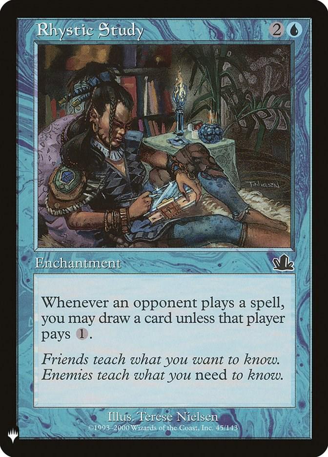 Rhystic Study #45 Magic The List Reprints