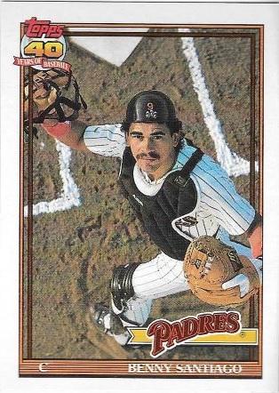 Benny Santiago #760 Baseball Cards 1991 Topps
