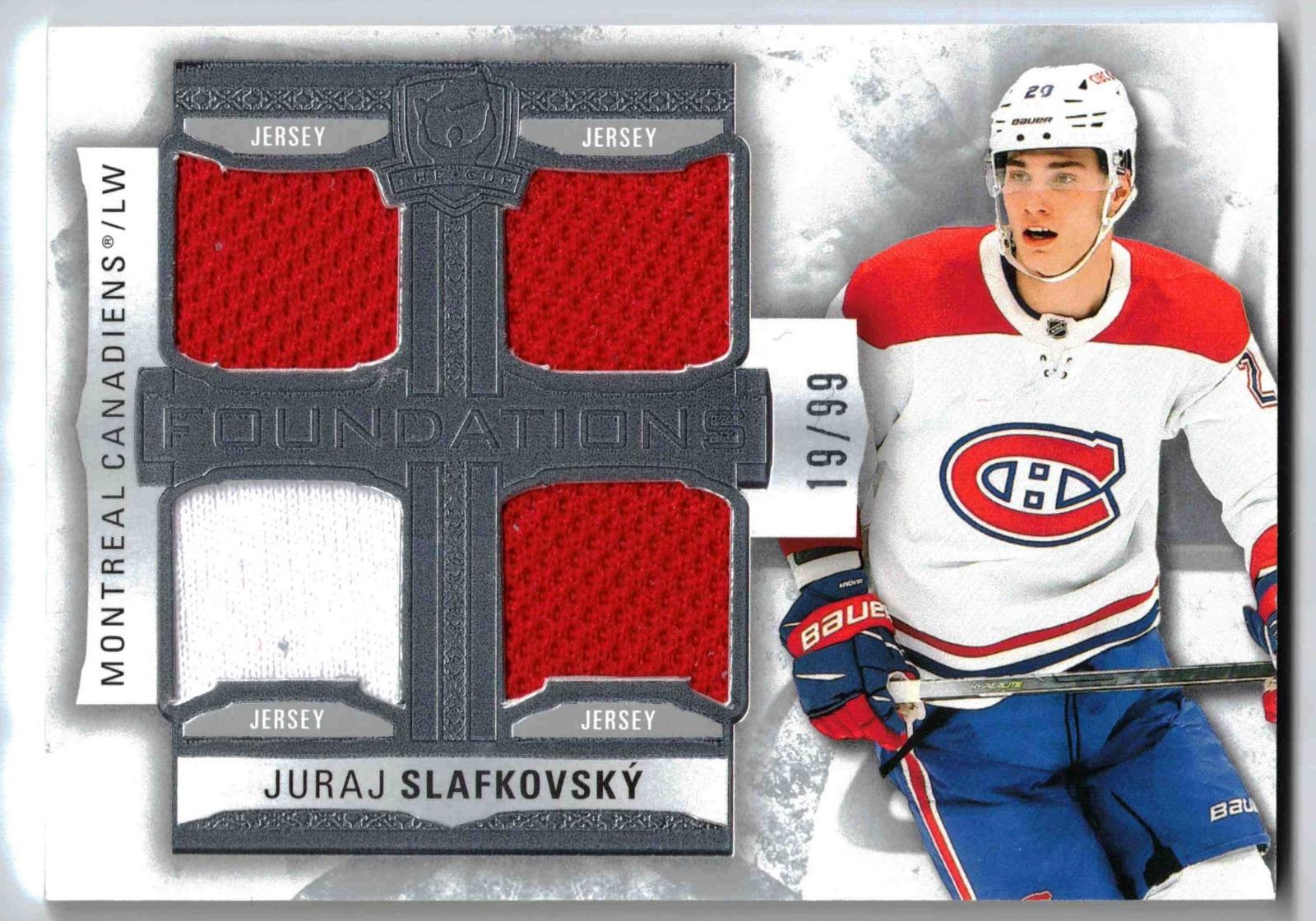 Juraj Slafkovsky #F-JS Hockey Cards 2022 Upper Deck The Cup Foundations