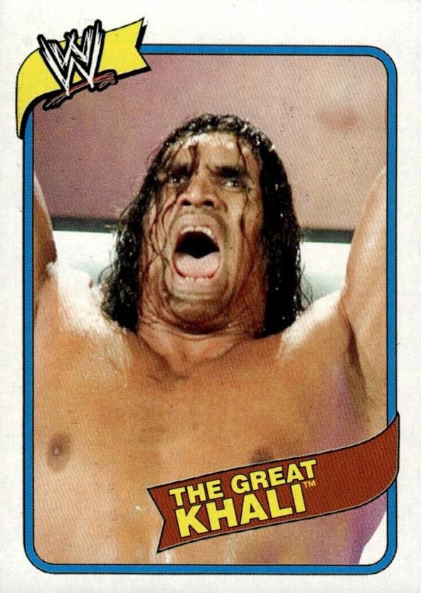 The Great Khali #5 Wrestling Cards 2007 Topps Heritage III WWE