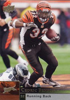 Cedric Benson #43 Football Cards 2009 Upper Deck