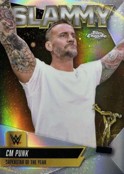 CM Punk #SMY-CMP2 Wrestling Cards 2025 Topps Chrome WWE Slammy