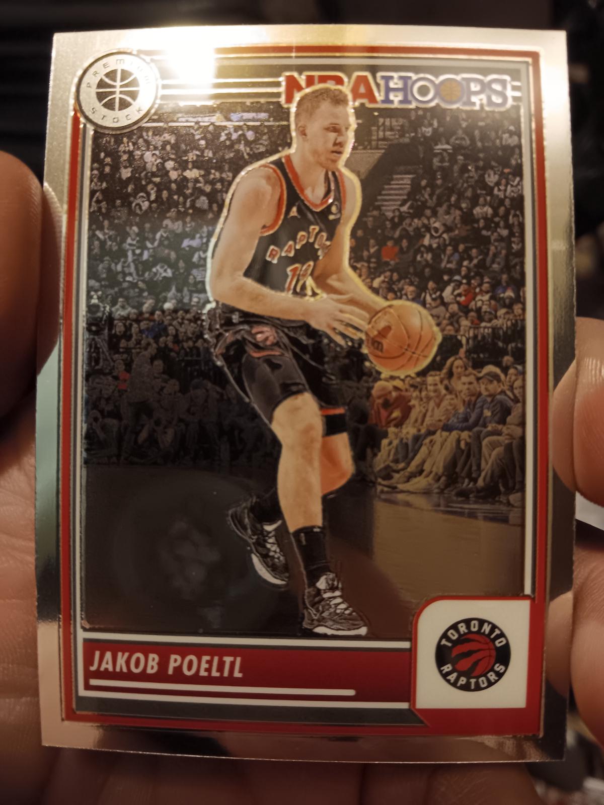 Jakob Poeltl #122 Basketball Cards 2023 Panini Hoops Premium Stock