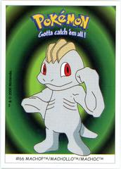 Machop #66 from Pokemon 2000 Dunkin Boomer set