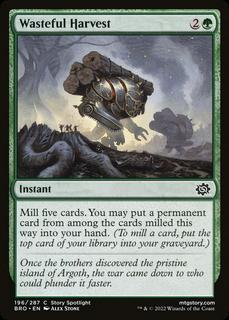 Wasteful Harvest
