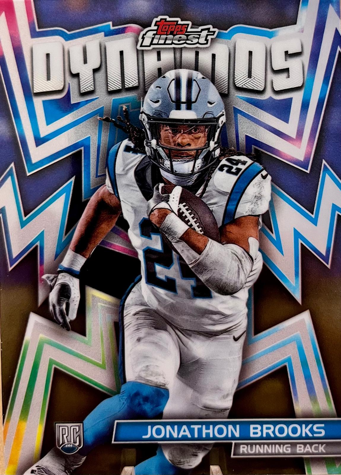 Jonathon Brooks #DYN-1 Football Cards 2024 Topps Finest Dynamos