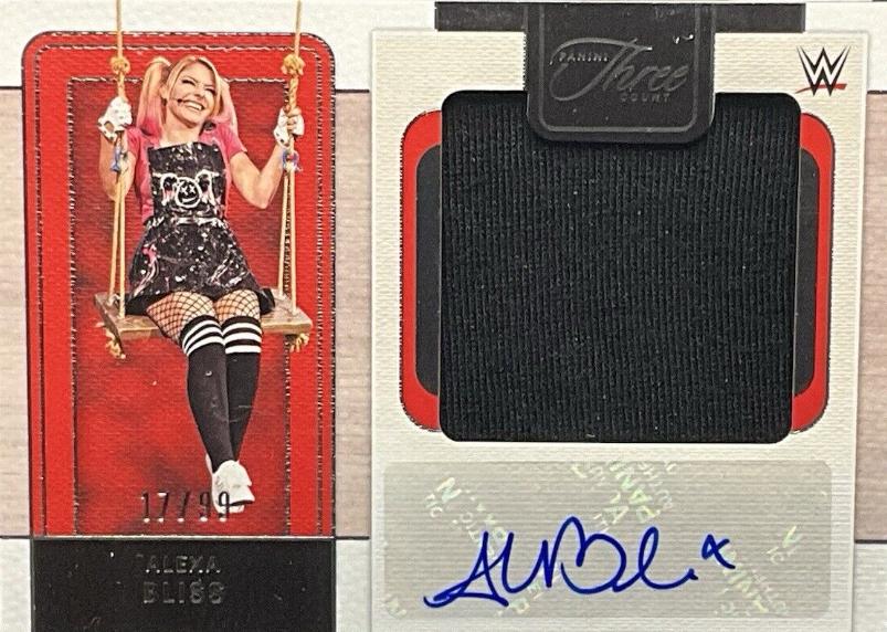 Alexa Bliss #JM-ABS Wrestling Cards 2024 Panini Three Count WWE Jumbo Memorabilia Autograph