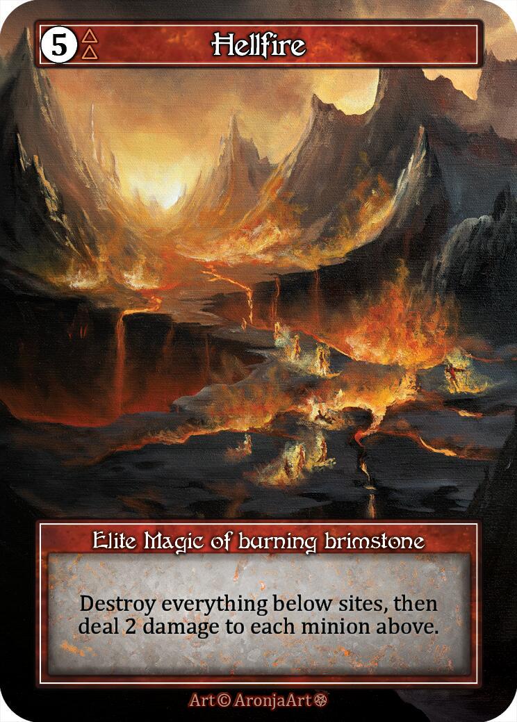 Hellfire [Foil] - Sorcery: Contested Realms Gothic - Sorcery: Contested Realm card