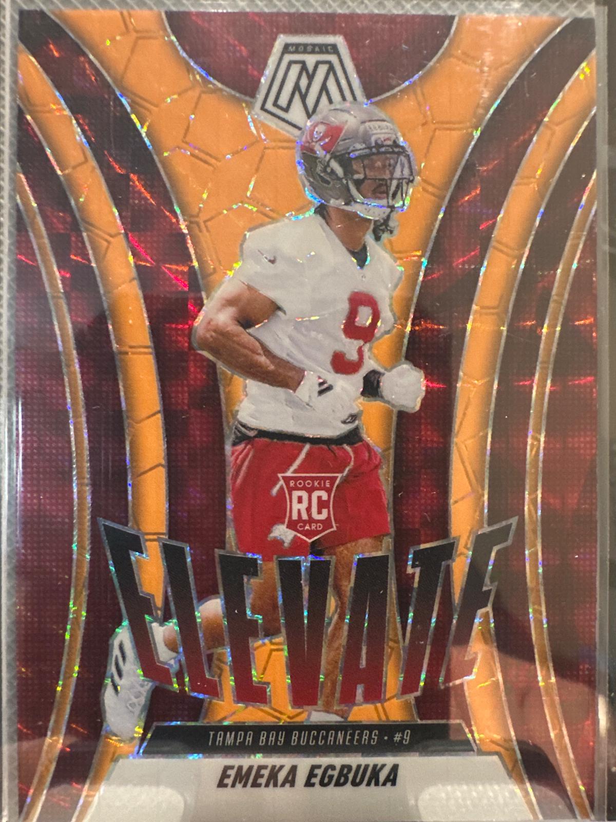 Emeka Egbuka [Mosaic Orange Fluorescent] #2 Prices | 2025 Panini