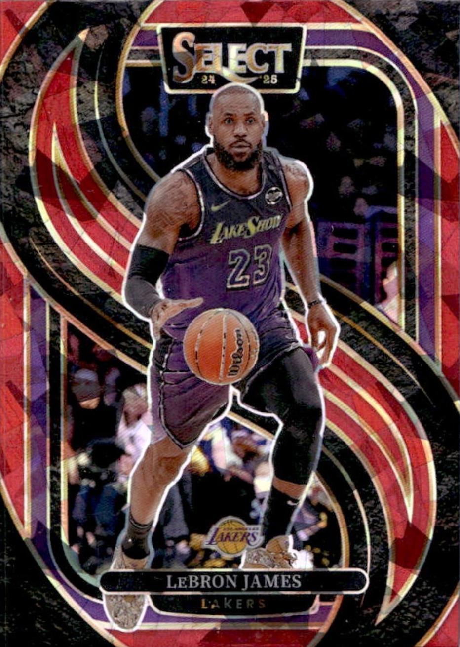 2024 LeBron James [Red Cracked Ice Prizm] #111