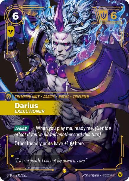 その他 RIFTBOUND Darius Overnumbered Darius - Executioner #236 Prices | Riftbound Spiritforged