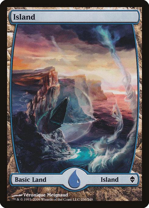 Island #236 Magic Zendikar