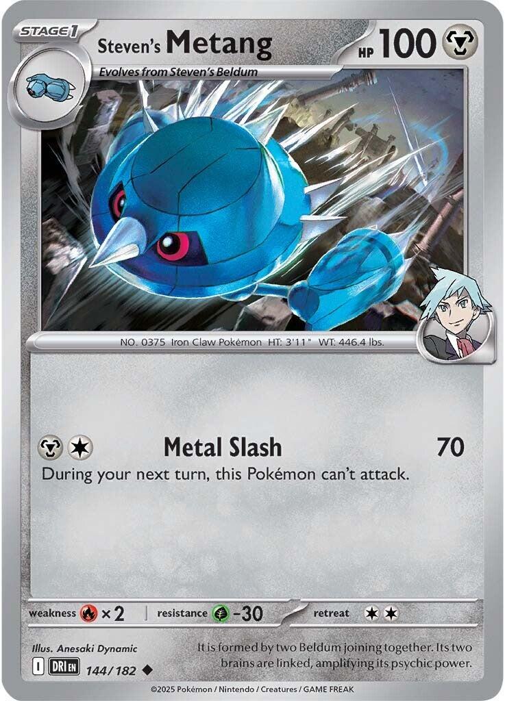 Steven's Metang #144 Pokemon Destined Rivals