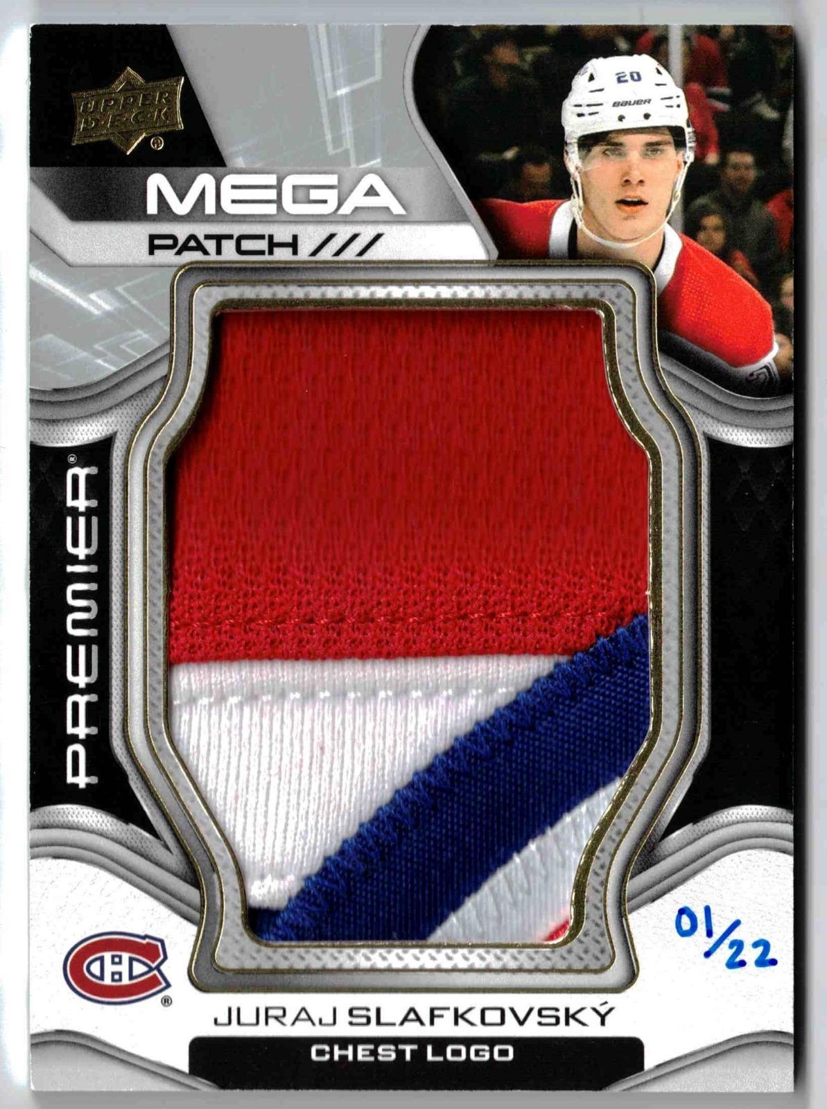Juraj Slafkovsky #PMP-JS 2022 Upper Deck Premier Mega Patch Hockey