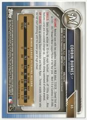 Back | Corbin Burnes Baseball Cards 2019 Bowman