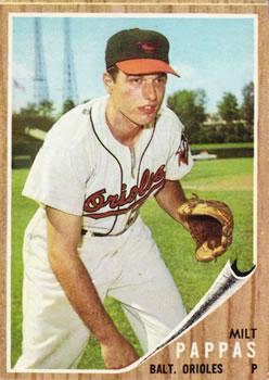 Milt Pappas #75 1962 Topps Baseball